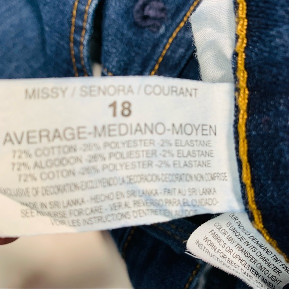 Gloria Vanderbilt jeans high rise bootcut size 18 - Picture 5 of 10